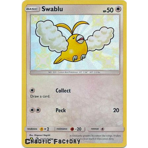 Swablu - SV42/SV94 - Shiny Rare NM