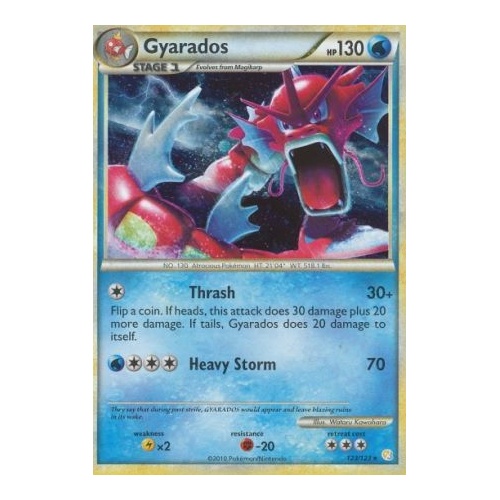 Gyarados - 123/123 - Ultra Rare NM Heart Gold Soul Silver Base
