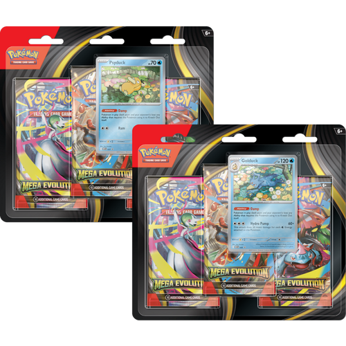 Pokemon TCG Mega Evolution 1 Three booster blister PAIR