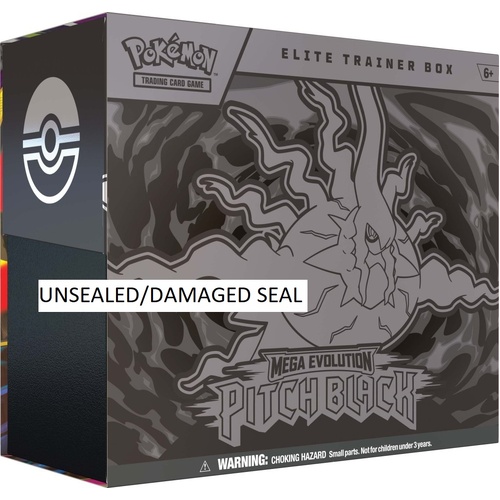UNSEALED Pokemon TCG Mega Evolutions 5 Pitch Black Elite Trainer Box