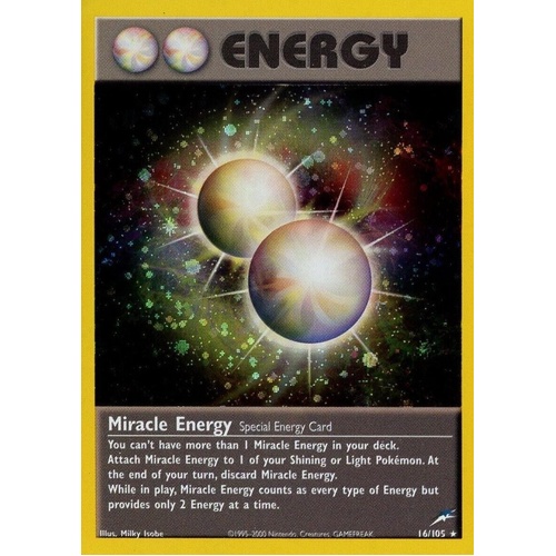 Miracle Energy 16/105 Neo Destiny Holo Rare Unlimited WOTC Vintage