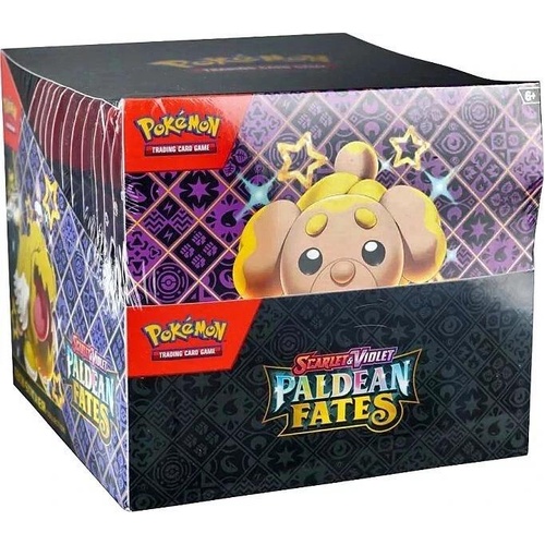 POKEMON TCG Paldean Fates Tech Sticker Collection SEALED Display BOX