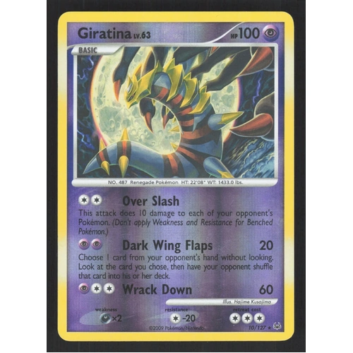 Giratina - 10/127 - REVERSE Holo Rare NM