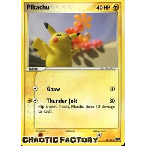 Pikachu - 16/17 - Common NM POP 2