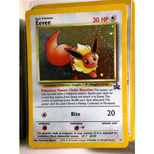 POKEMON TCG Eevee - 11 - Holo Rare Blackstar Promo LP WOTC