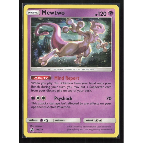 Mewtwo SM21 - Black Star Promo Cosmo Holo NM