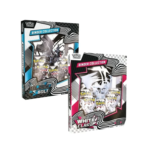 Pokemon TCG - Black Bolt & White Flare Binder Collection Box BUNDLE