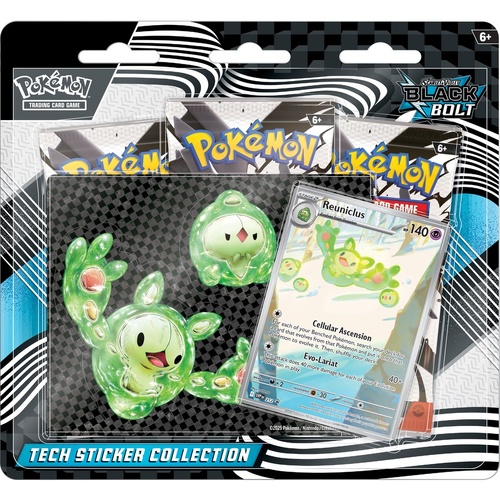 Pokemon TCG Scarlet & Violet 10.5 Black Bolt Tech Sticker Blister