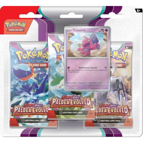 POKEMON TCG Scarlet & Violet 2 Paldea Evolved 3 Booster Blister PAIR