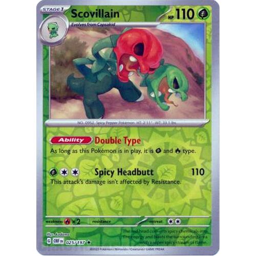 Scovillain - 025/197 - Holo Rare Reverse Holo NM