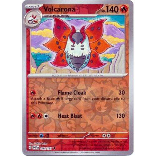 Volcarona - 041/197 - Uncommon Reverse Holo NM