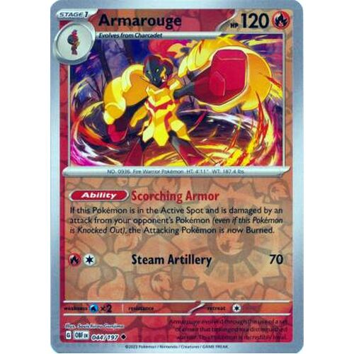 Armarouge - 044/197 - Uncommon Reverse Holo NM