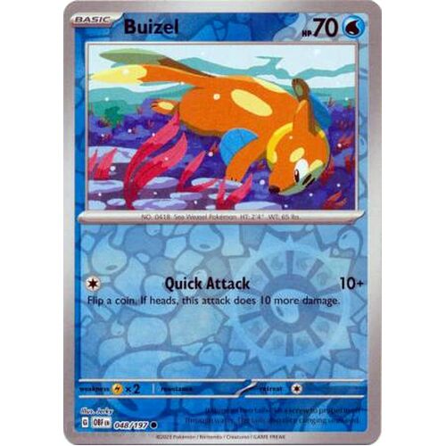 Buizel - 048/197 - Common Reverse Holo NM