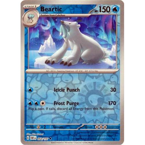 Beartic - 054/197 - Uncommon Reverse Holo NM