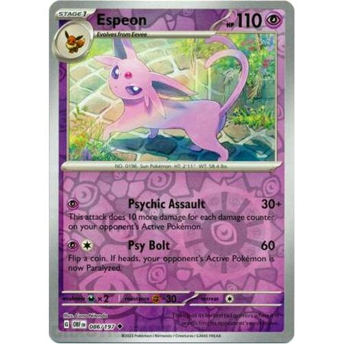 Espeon - 086/197 - Uncommon Reverse Holo NM
