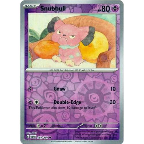 Snubbull - 087/197 - Common Reverse Holo NM