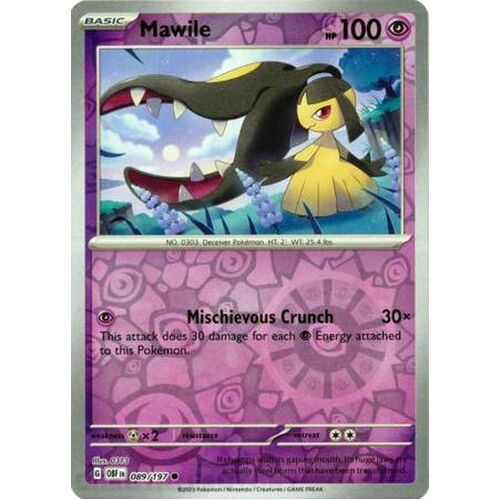 Mawile - 089/197 - Common Reverse Holo NM