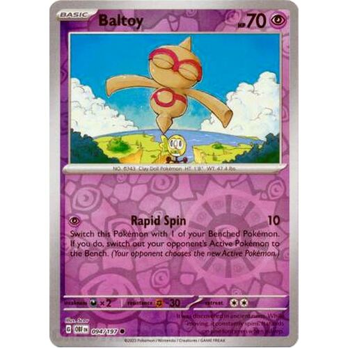 Baltoy - 094/197 - Common Reverse Holo NM