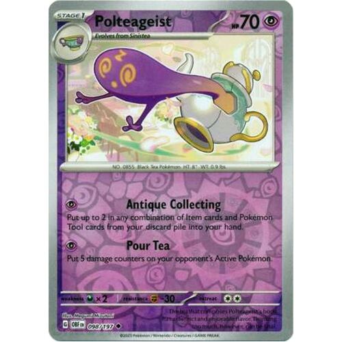 Polteageist - 098/197 - Uncommon Reverse Holo NM