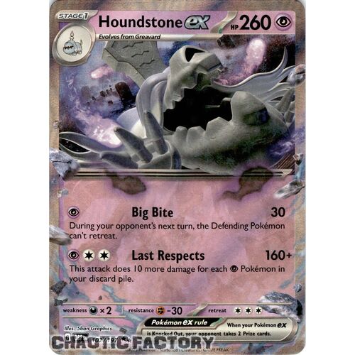 Houndstone ex - 102/197 - Ultra Rare NM