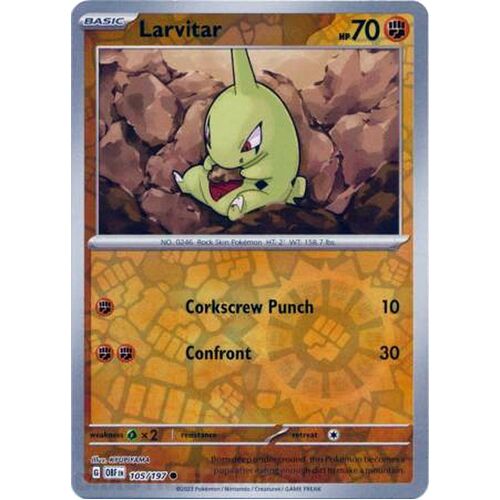 Larvitar - 105/197 - Common Reverse Holo NM