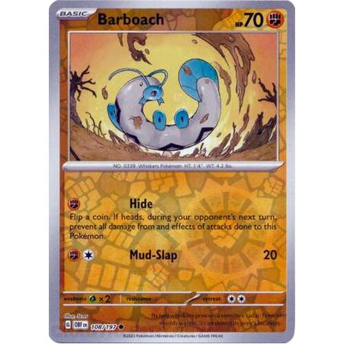 Barboach - 108/197 - Common Reverse Holo NM