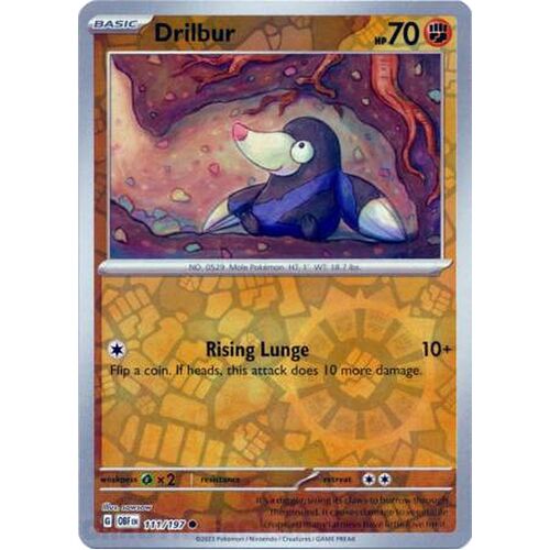 Drilbur - 111/197 - Common Reverse Holo NM