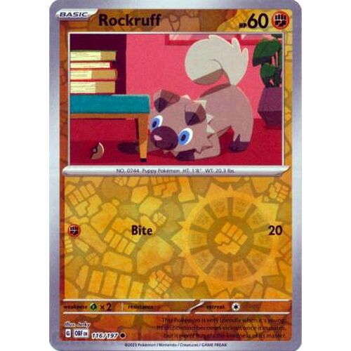 Rockruff - 116/197 - Common Reverse Holo NM