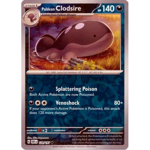 Paldean Clodsire - 129/197 - Uncommon Reverse Holo NM