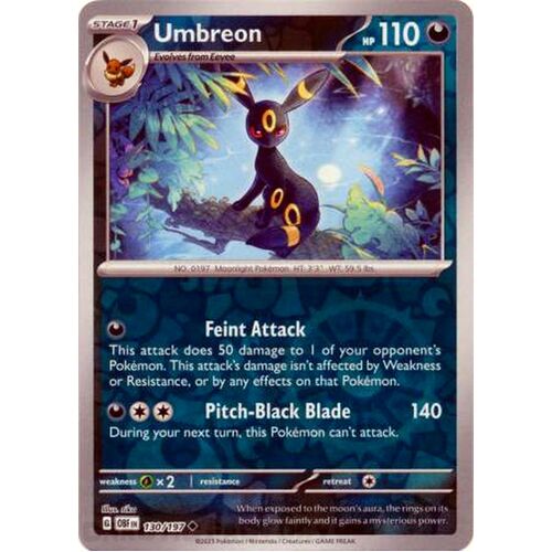 Umbreon - 130/197 - Uncommon Reverse Holo NM