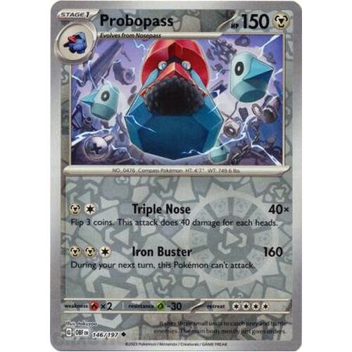 Probopass - 146/197 - Uncommon Reverse Holo NM