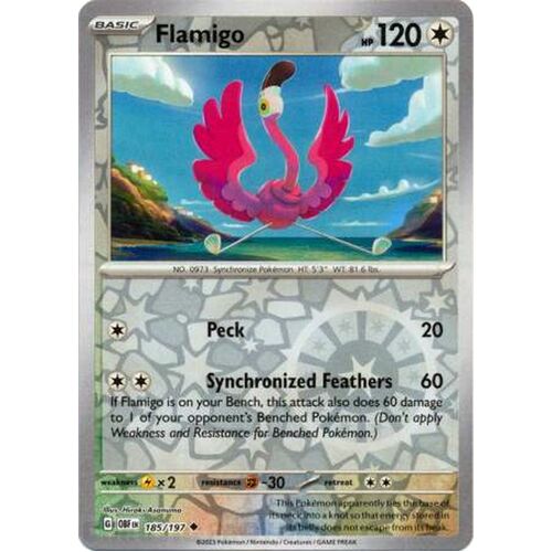 Flamigo - 185/197 - Uncommon Reverse Holo NM