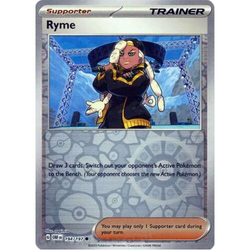 Ryme - 194/197 - Common Reverse Holo NM