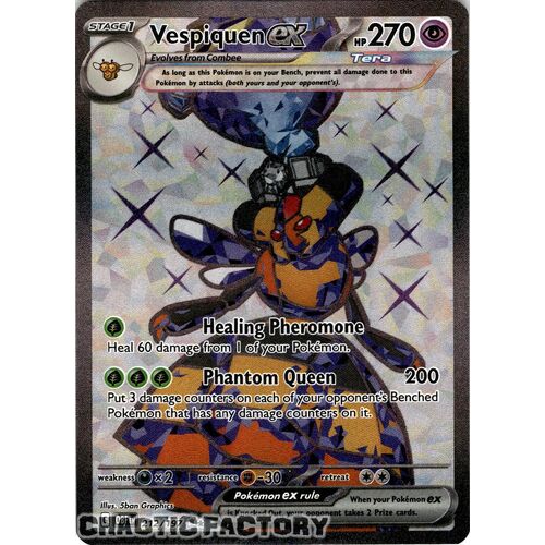 Vespiquen ex - 212/197 - Full Art Secret Rare NM