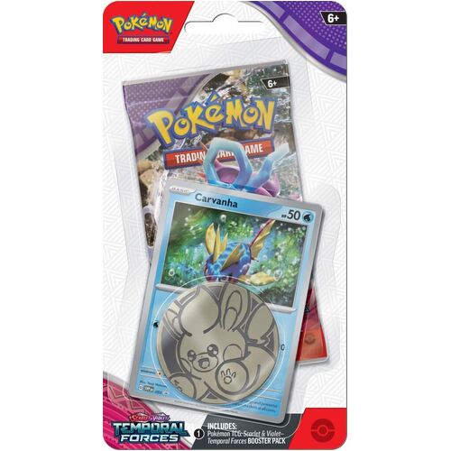POKEMON TCG Scarlet & Violet 5 Temporal Forces Checklane Blister - Carvanha