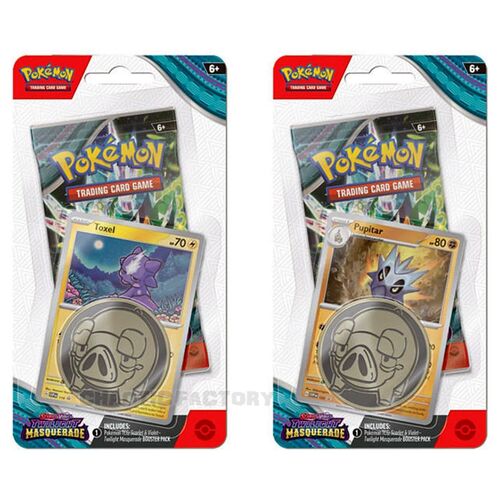 POKEMON TCG Scarlet & Violet 6 Twilight Masquerade Checklane Blister - BOTH STYLE