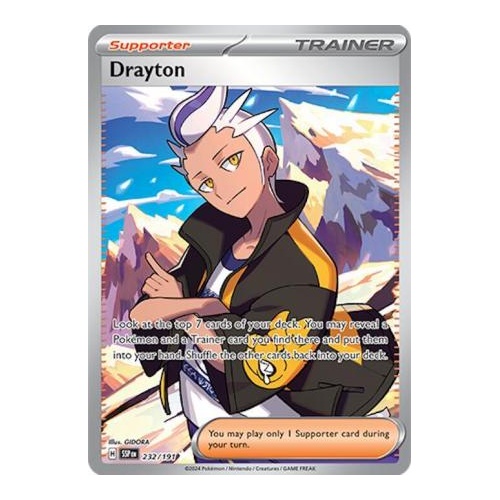 Drayton - 232/191 - Full Art Secret Rare NM