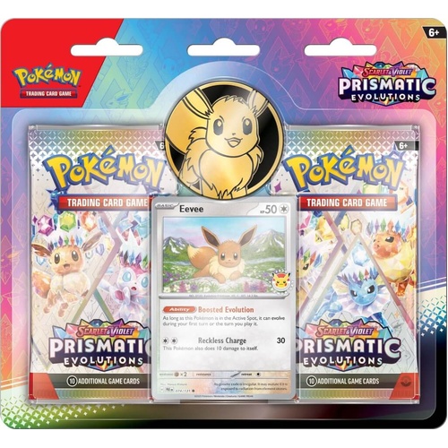 POKEMON TCG Scarlet & Violet 8.5 Prismatic Evolutions 2-PK Blister