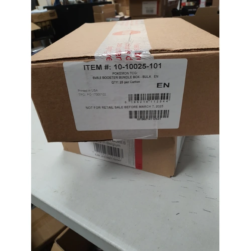 Pokemon Prismatic Evolutions (SV8.5) Booster Bundle CASE! 25 Bundles - 150 Packs