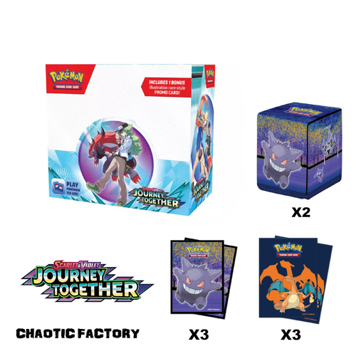 Pokemon Journey Together Enhanced Booster Box X Accessory Bundle