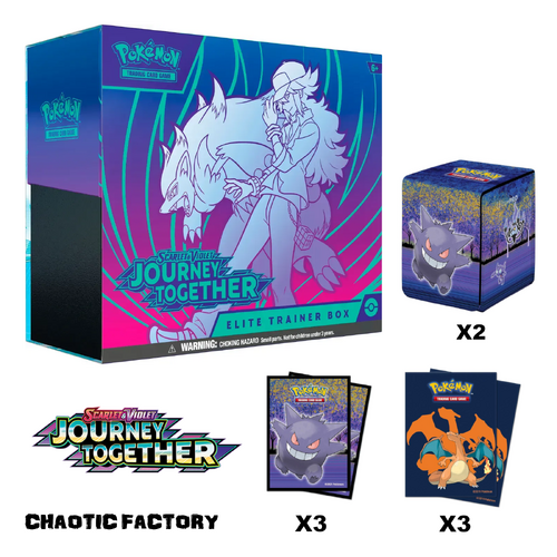 Pokemon TCG Journey Together Elite Trainer Box X Accessory Bundle