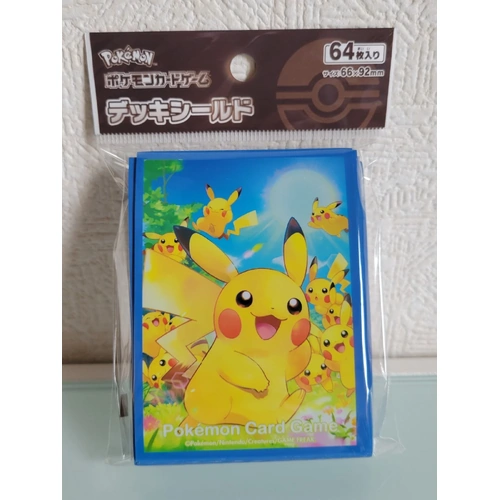 POKEMON CENTER EXCLUSIVE Pikachu Deck Sleeves 64pcs SEALED