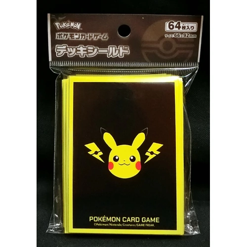 POKEMON CENTER EXCLUSIVE Pikachu & Lightning Sleeves 64pcs SEALED