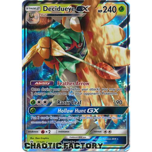 Decidueye GX - 12/149 - Ultra Rare NM