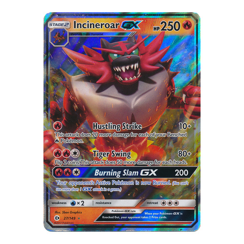 Incineroar GX - 27/149 - Ultra Rare NM