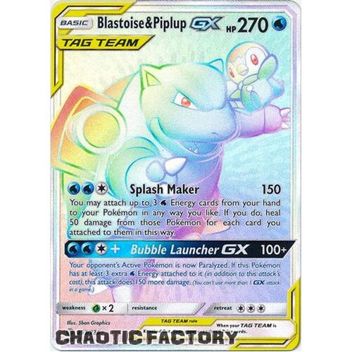 Blastoise & Piplup GX - 253/236 - Hyper Rare NM