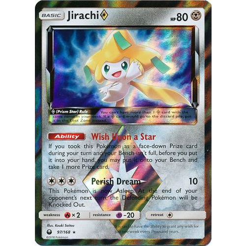 Jirachi Prism Star - 97/168 - Holo Rare NM