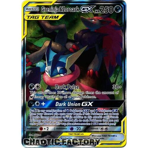Greninja & Zoroark GX - 201/214 - Alternate Art Ultra Rare NM