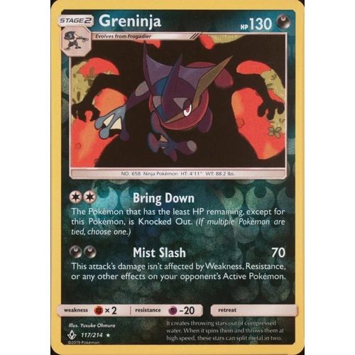 Greninja 117/214 SM-Unbroken Bonds REVERSE Holo Rare NM