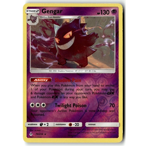 Gengar Reverse Holo 70/214 NM